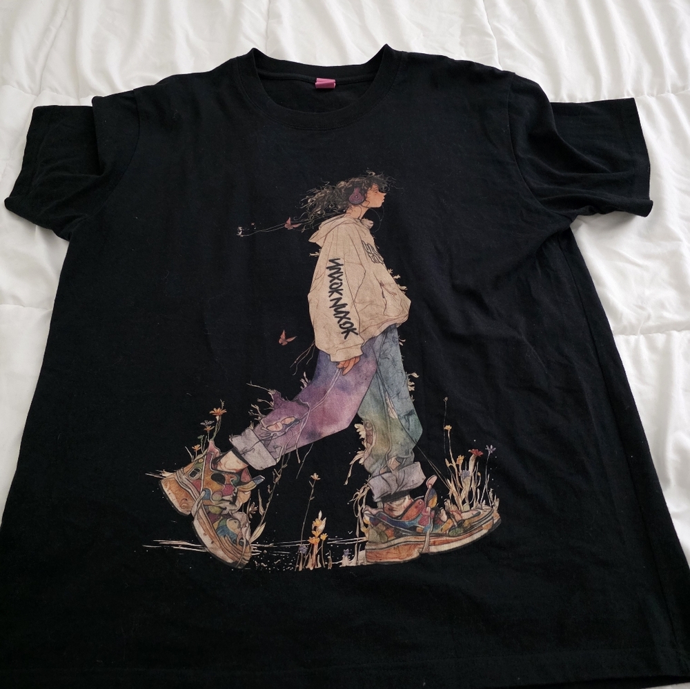 Streetwear Style Skater Girl Graphic Tee